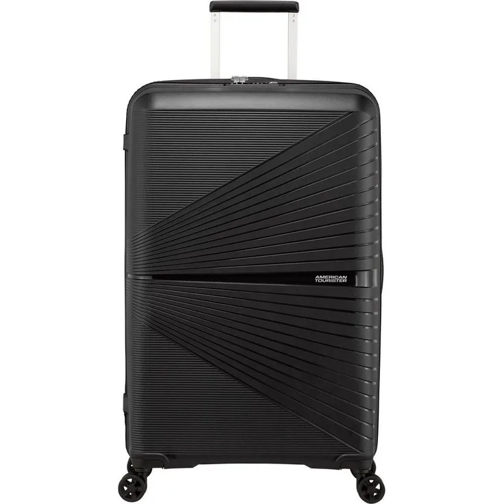 American Tourister® Hartschalen-Trolley AIRCONIC 77, 4 Rollen, Reisekoffer Aufgabegepäck Koffer für Flugreisen TSA-Zahlenschloss, Onyx Black