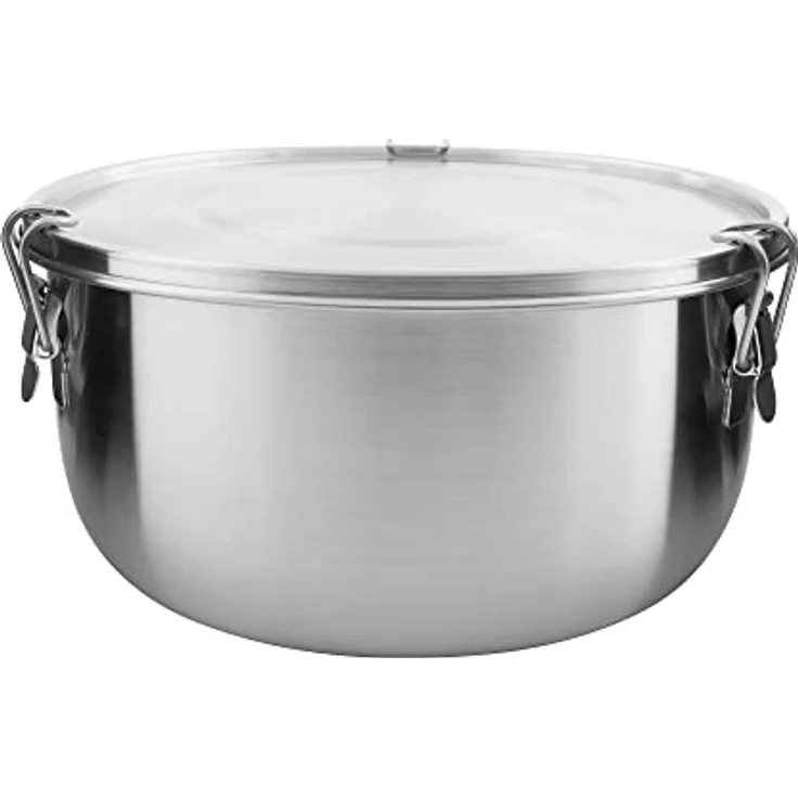 TATONKA® Schüssel Foodcontainer 2,0l Edelstahlschüssel, Edelstahl 18/8 – Bild 2
