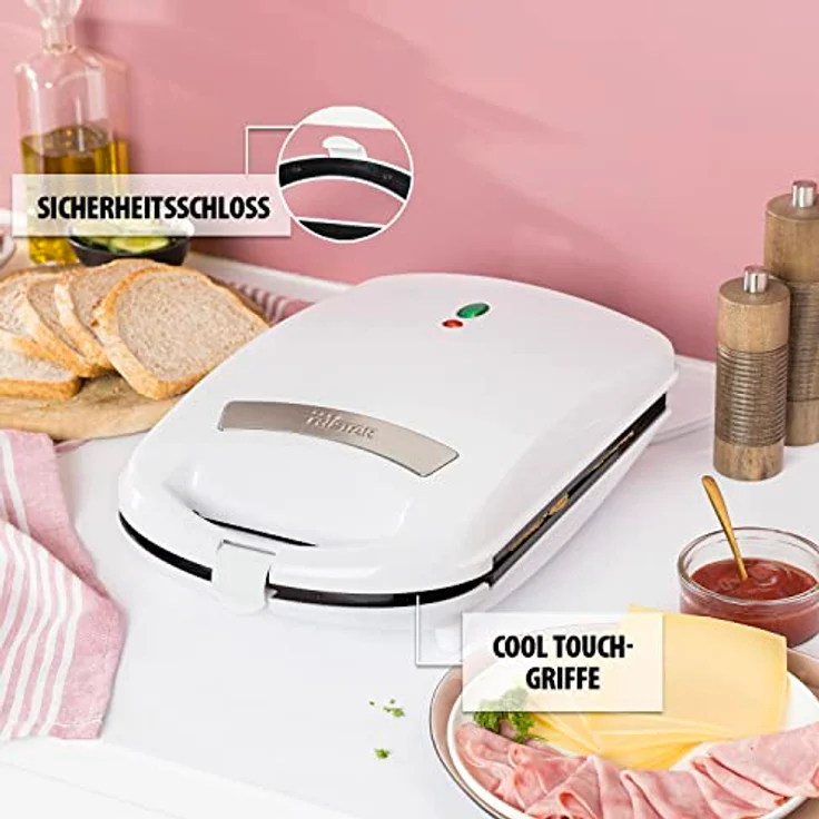 Tristar SA-3065 Sandwich Maker ? 4 Sandwiches gleichzeitig ? Antihaftbeschichtung – Bild 7