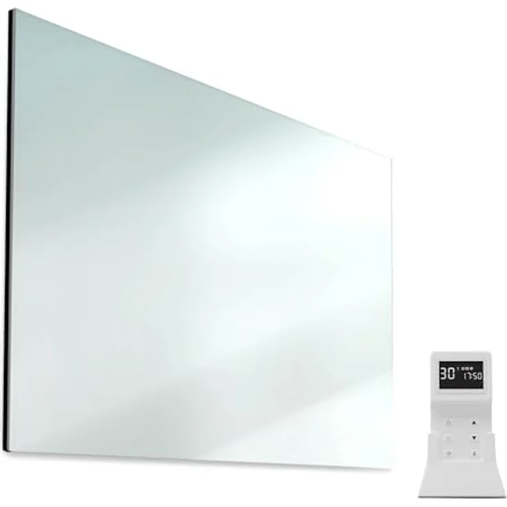 Klarstein Infrarotheizung mit Thermostat, 720W Elektroheizung, Smart Infrarotheizung zur Wandmontage, IR mit Erkennung Offener Fenster, Feuchtraum Heizkörper CO2-Frei, IP54 Elektro Wand Heizung – Bild 1