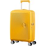 American Tourister Soundbox - Spinner S Erweiterbar Handgepäck, 55 cm, 41 L, Gelb (Golden Yellow)