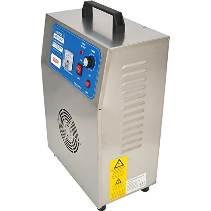 WDH Aktobis Profi Ozongenerator, Ozonisierer WDH-AP005 (5.000 mg/h) - starke desinfizierende Wirkung, Edelstahlrahmen mit Tragegriff – Bild 3