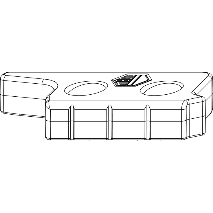 MACO MM Hebeteil Falzluft 12 mm Eurofalz 20 mm, 9V, silber, rechts, inkl. schrägverschraubung – Bild 1