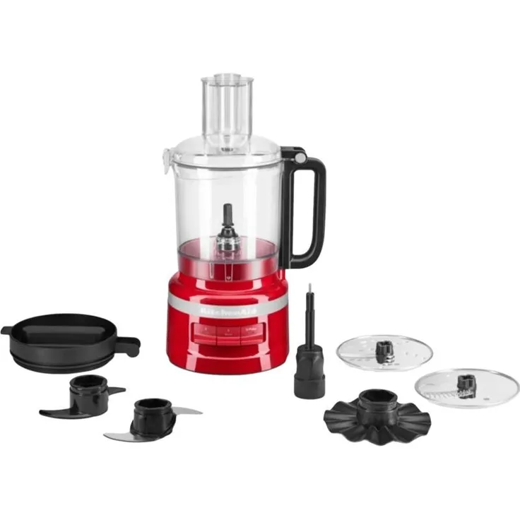 KitchenAid 5KFP0921EER Universalzerkleinerer, 2,1 Liter, Funktionen zum Hacken, Schneiden und Raspeln, Keizerrood (Rot)