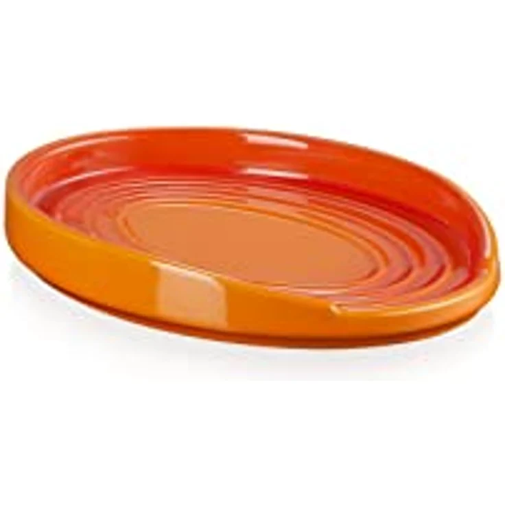 Le Creuset ovale Löffelablage aus Steinzeug, Ofenrot, 71507150900099 – Bild 2