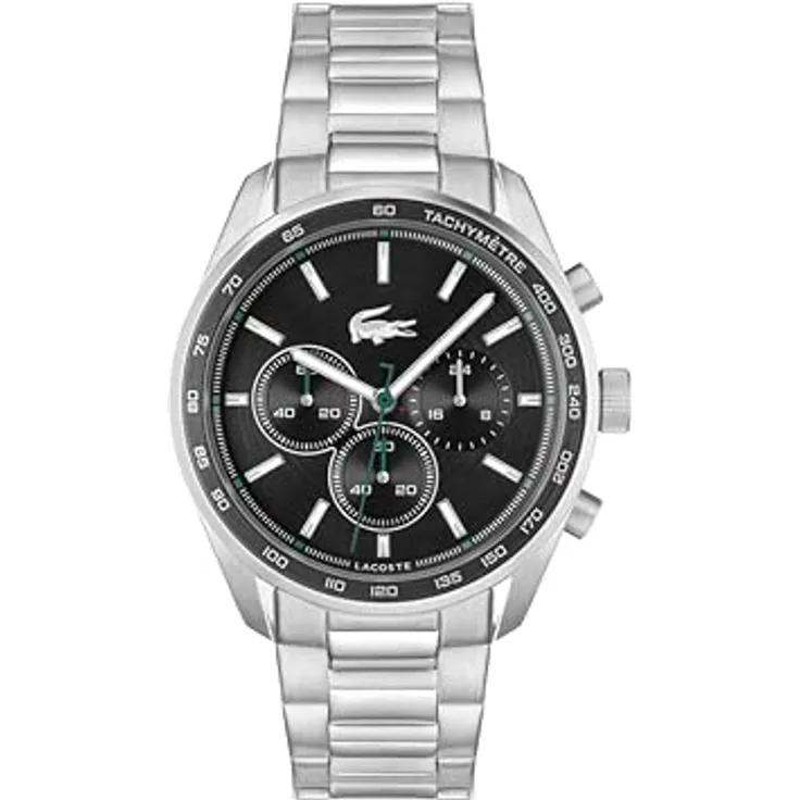 Lacoste Chronograph Quarz Uhr für Herren Kollektion BOSTON mit Edelstahlarmband Edelstahlarmband - 2011347