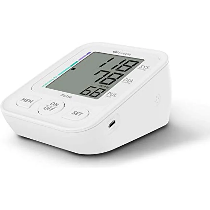 TrueLife Pulse Digitaler Blutdruckmesser, Oberarm-Blutdruckmessgerät mit Manschette, Speicher für bis zu 60 Messungen, Genaue Messung, Indikator für hohen Blutdruck, Kompakt und praktisch – Bild 3