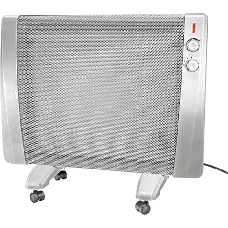MAUK® Wärmewellen Heizgerät Stand + Wandgerät rollbar 1500W (Thermostat und Überhitzungsschutz) – Bild 1