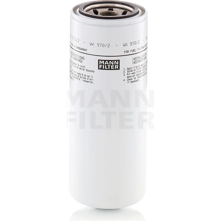 MANN-FILTER Kraftstofffilter WK 970/2, Anschraubfilter mit hoher Filtrationseffizienz und zuverlässiger Abdichtung