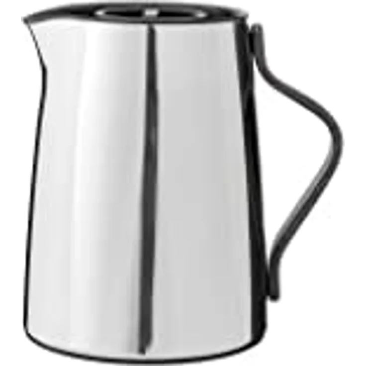 Stelton Emma Isolierkanne Tee, 1 L, doppelwandige Isolierung, Edelstahl/Griff schwarz