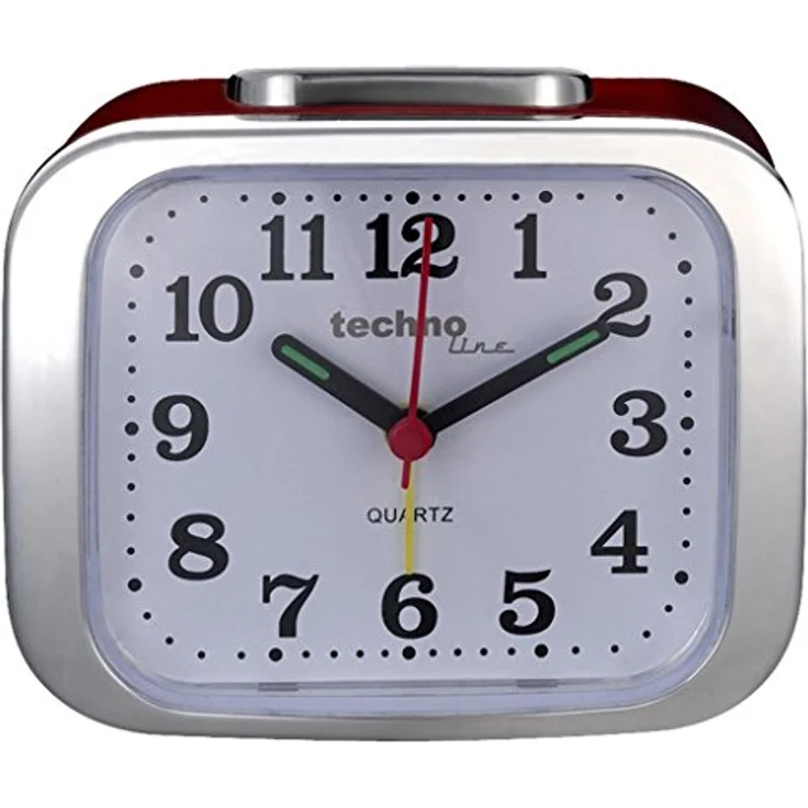technoline Wecker Modell XL, Quarzuhr mit Beleuchtung und Weckalarm, 110 x 55 x 85 mm – Bild 3