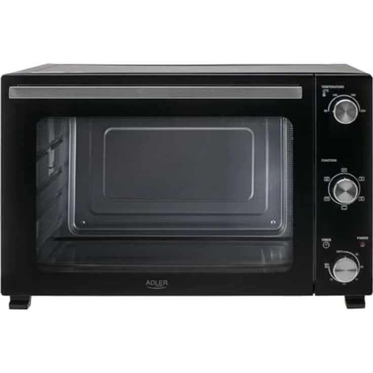 Adler Minibackofen AD 6028, 60L Elektrobackofen mit Umluft und Drehspieß, schwarz – Bild 2