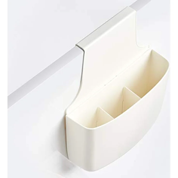 Zeller 14720 Utensilienhalter m. Hänger, Kunststoff, weiß, ca. 28 x 8,5 x 34 cm, Badutensilien, Küchenorganizer – Bild 2