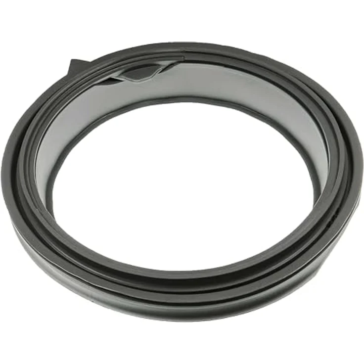 vhbw Türmanschette kompatibel mit Samsung WF0714, WF0704, WF0804, WF0802, WF0814, WCVH4800K2WW, EcoBubble, WF0702, WF0104W8N1XZS Waschmaschine, grau, hitzebeständige Gummi-Dichtung mit 3 Drainagelöchern – Bild 2