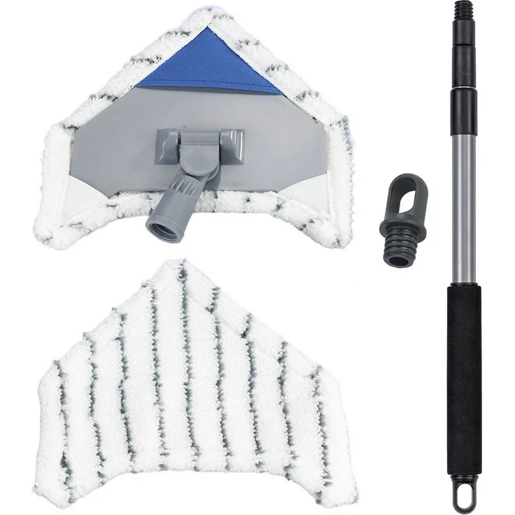 Maximex Bodenwischer-Set Multiflex-Wischer inkl. Teleskopstiel, für Fliesen, Fenster und Böden, mit Aufhangöse – Bild 1
