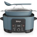 Ninja Foodi PossibleCooker MC1001EU, 8-in-1 Digitaler Multikocher mit 8 l Fassungsvermögen, Schongarer, Dämpfen, Anbraten, Backen, Meersalzgrau