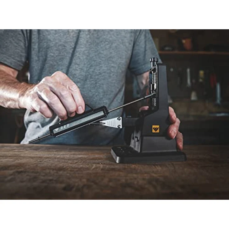 Work Sharp Schärfgerät Precision Adjust Knife Sharpener - manueller Messerschärfer mit einstellbarem Winkel - stabile und standfeste Grundlage für das Schleifen auf dem Tisch – Bild 5