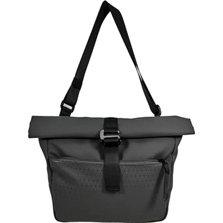 Zwei Jona Umhängetasche 38 cm, schwarz, 100% Polyester, 38 x 11 x 25 cm – Bild 1
