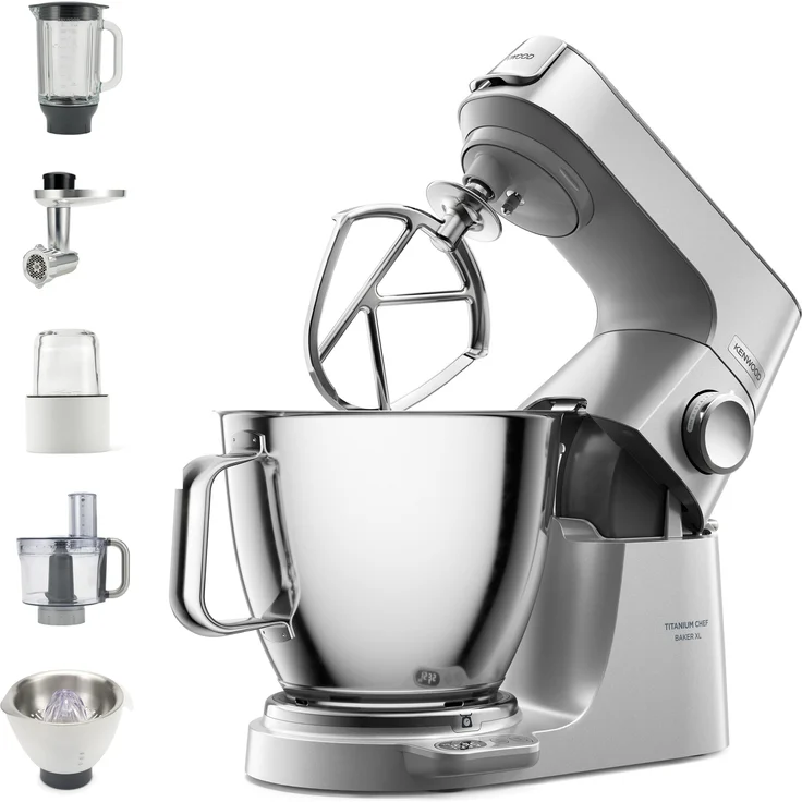 Kenwood KVL85.704SI Titanium Chef Baker XL Küchenmaschine, 1200W, 5L,7L Schüssel, silber, Serie: Titanium Chef Baker XL
 – Bild 1
