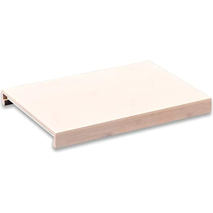 KESPER Schneidebrett mit Auffangschale, 57352, aus FSC-zertifiziertem Bambus, Maße: 38 x 25,5 x 3,5 cm – Bild 4