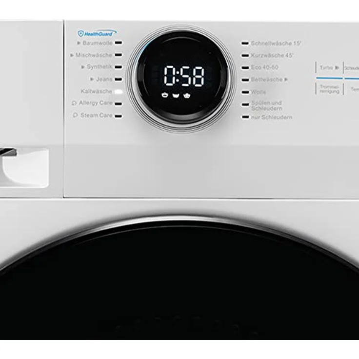 Midea MF200W100WB-14A Waschmaschine / 10KG / 1400 U/min/A/Leiser & effizienter Inverter Motor/Wasserschutzsystem/Steam Care/Nachlegefunktion/APP-Steuerung/AquaStop, Weiß – Bild 3