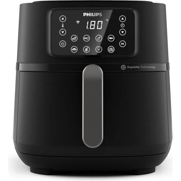 Philips Airfryer XXL Heißluft-Fritteuse, schwarz/dunkelsilber, 16 Funktionen, Touch-Display.