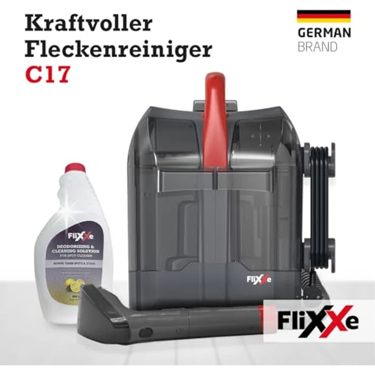 FliXXe Spot Cleaner C17, Nass-Trocken-Sauger mit 330 W Motor, Twin-Tank-Technologie, 3 Meter Kabel, kompakt für Teppiche und Polster – Bild 3