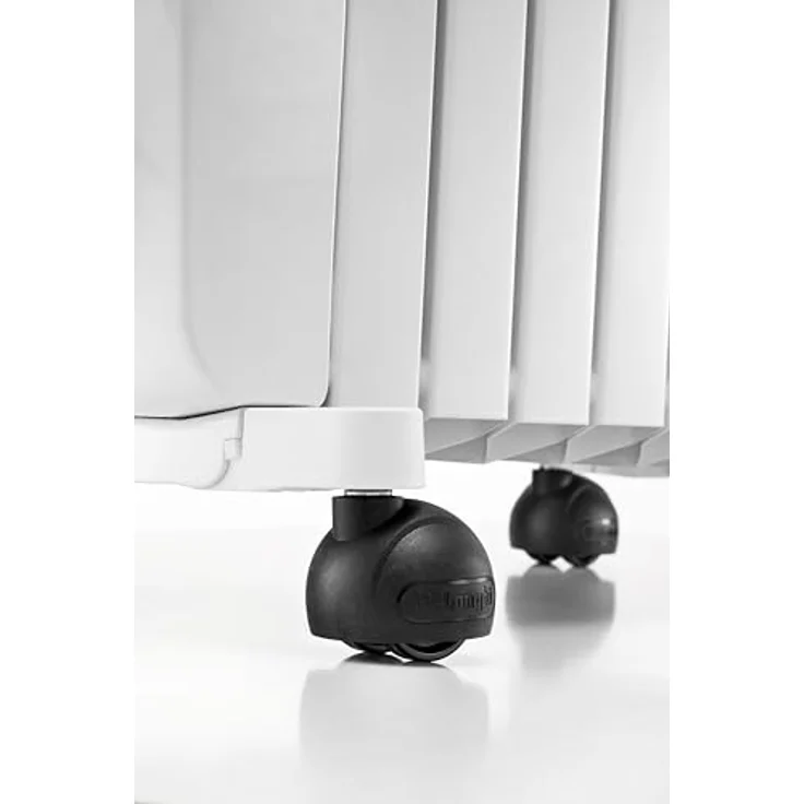 Delonghi TRD50615 Ölradiator, 1500 Watt Heizleistung, Schwarz/Weiß, elektronische Temperaturregelung, mobile Nutzung – Bild 4