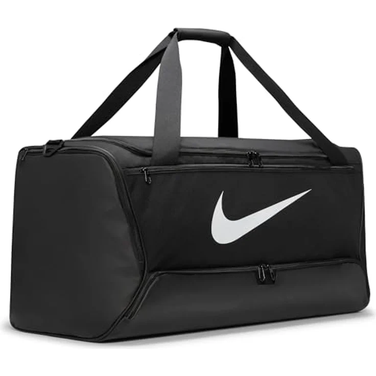 Nike Brasilia 9.5 Sporttasche, geräumige Sporttasche mit mehreren Fächern und gepolsterten Tragriemen – Bild 3