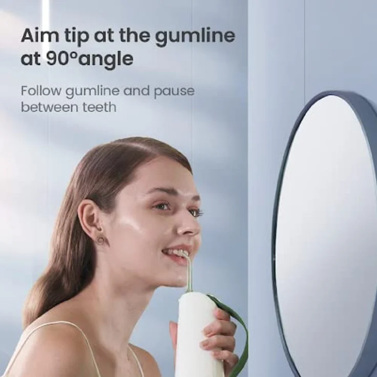 Oclean N10 Standard-Ersatzdüse, NUR für Munddusche W10, professionelle Munddusche (2er-Pack) – grün – Bild 5