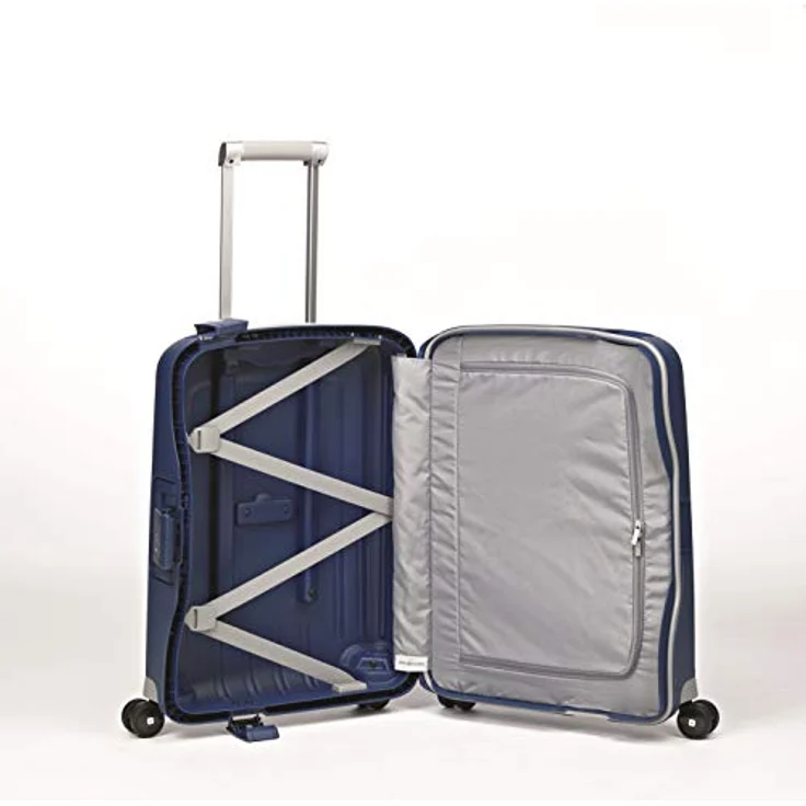 Samsonite S'Cure - Spinner S Handgepäck, 55 cm, 34 L, mit 4 Rollen, Blau (Dark Blue) – Bild 3
