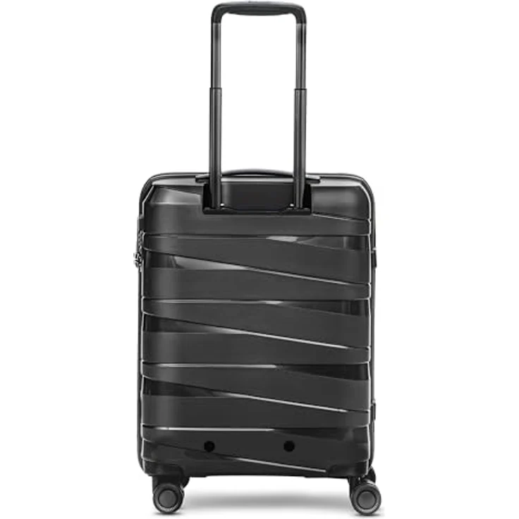 REDOLZ Hartschalen Kabinen-Koffer | Kleiner Trolley 40 x 20 x 55 cm aus hochwertigem, leichtem Polypropylen Material | 4 Doppelrollen & TSA-Schloss für Damen & Herren – Bild 3