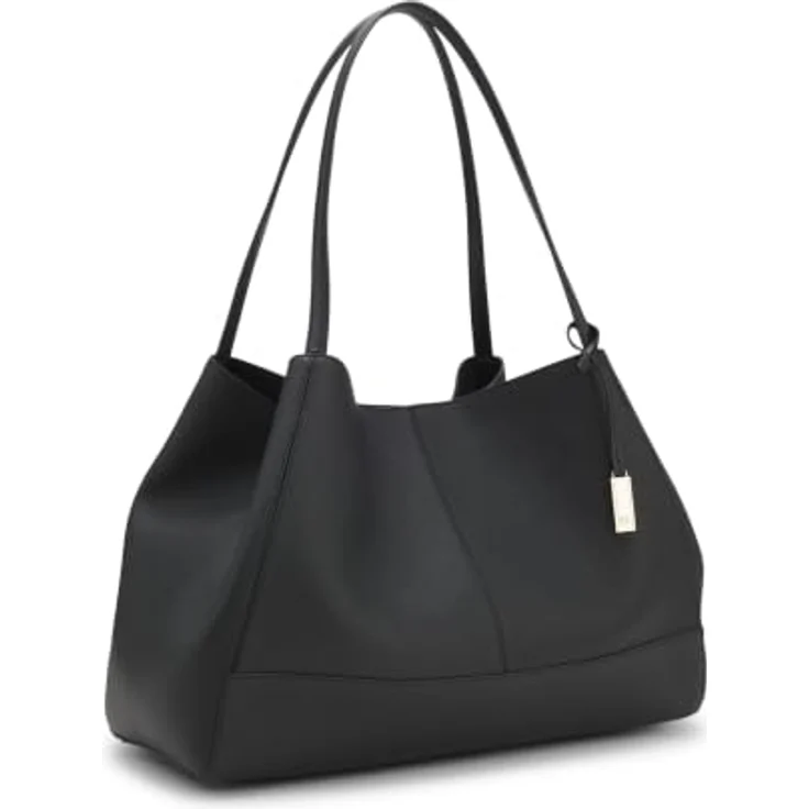 Boss Ameline Shopper Tasche, 100% Leder, 42 cm, schwarz – Bild 3