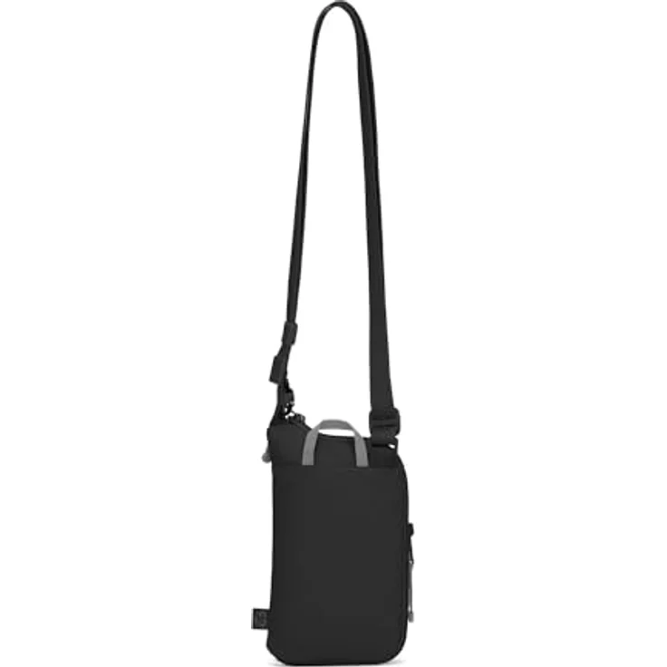 "Pacsafe Umhängetasche Go Tech Crossbody Bag, schwarz, mit RFID Blocker-Schutz und stichfestem Reißverschluss" – Bild 3