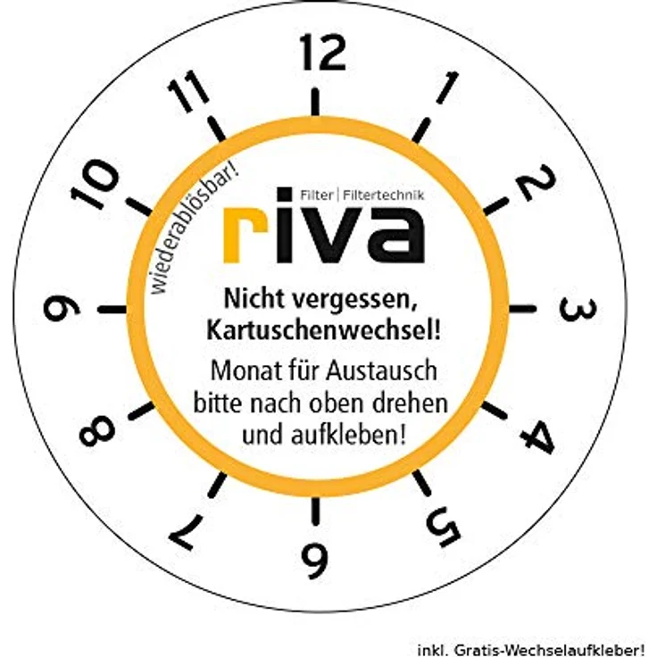 rivaALVA Life Trinkwasserfilter Ersatzkartusche, Wasserfilter Kartusche für Küche, bioganisches* Kartuschengehäuse – Bild 3