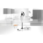 ESGE Zauberstab Stabmixer ESGE-Zauberstab 902105 Set E120 Select, AC-Motor "Made in Switzerland", 7.000/10.000 U/min, Multimesser, Schlagscheibe, Wandhalterung, Weiß/Rot