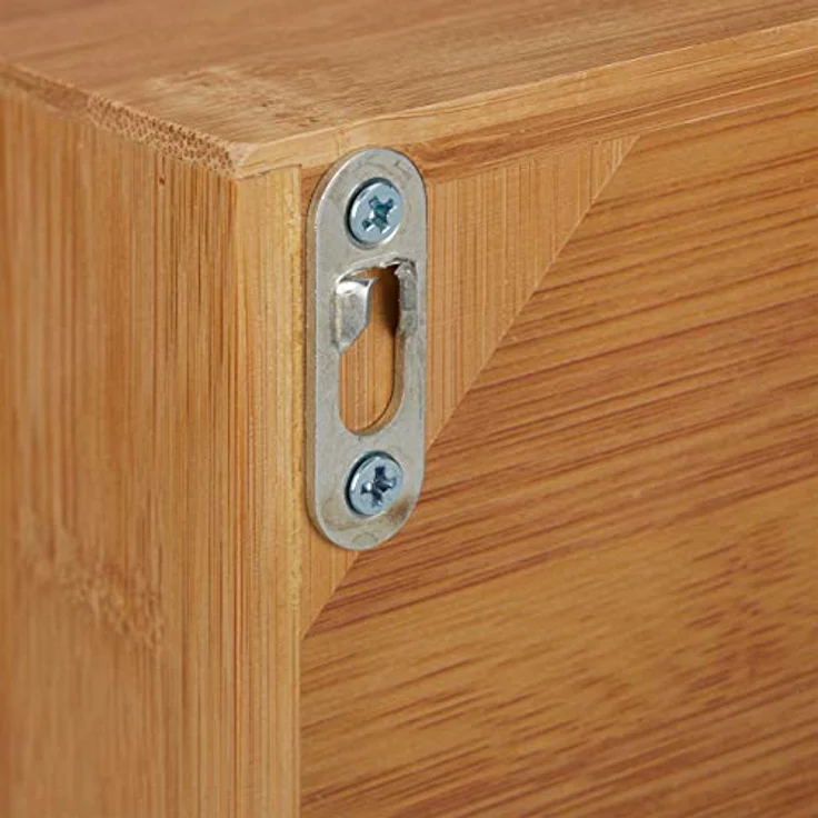 relaxdays Teebox Bambus zum Aufhängen, 5 Fächer für ca. 50 Teebeutel, natur – Bild 8