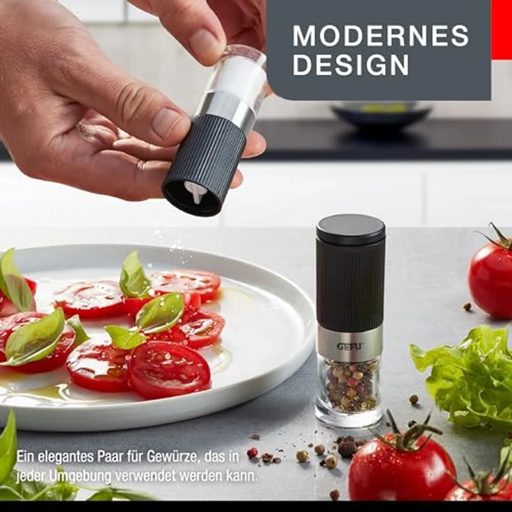 Gefu Salz- und Pfeffermühle TUSOME, 2 Stück – Bild 3