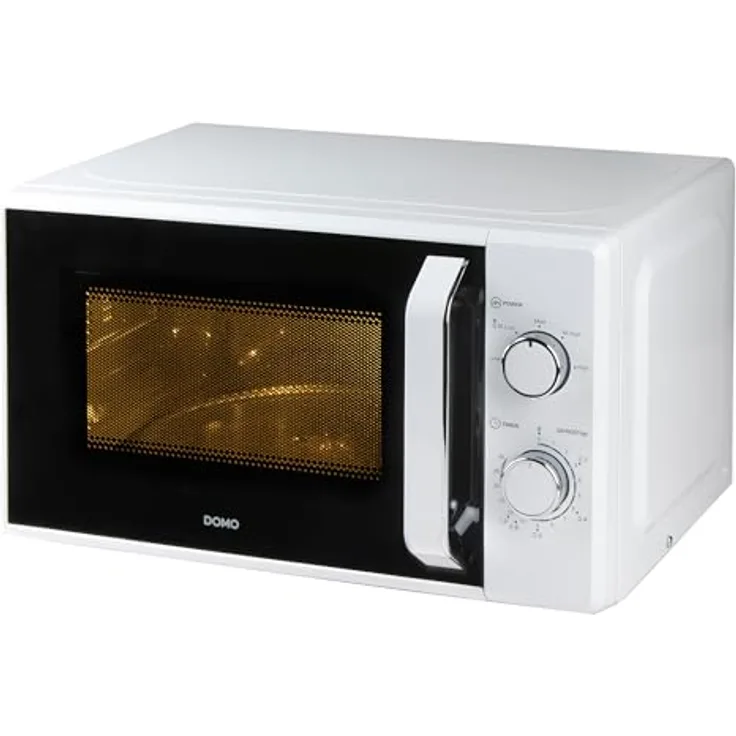 Domo DO3120 Solo-Mikrowelle - 20 L - 800 W - weiß mit Timer