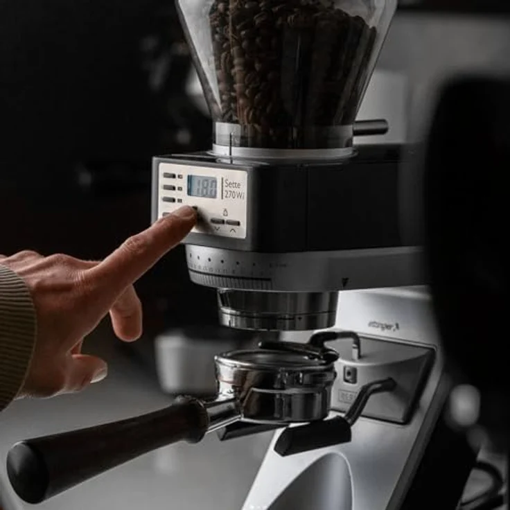 Baratza Sette 270 Wi elektrische Kaffeemühle, 400g Bohnenbehälter, Stahl-Kegelmahlwerk, 280 Watt, schwarz-silber – Bild 4