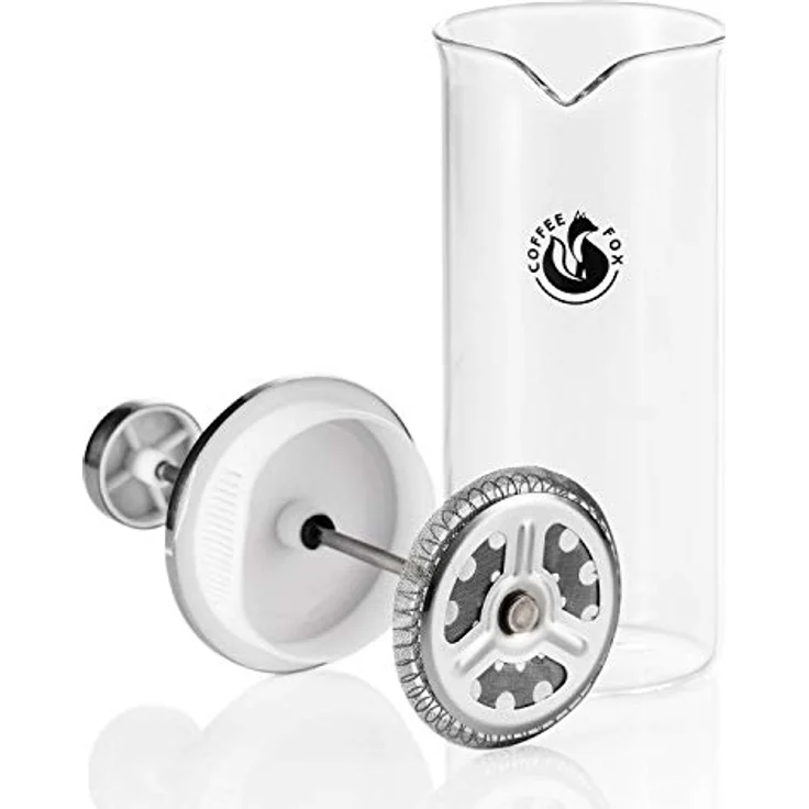 Coffee Fox Milchaufschäumer aus Glas - Manueller Milchschäumer & French Press Milchschaum 450 ml - Preisvergleich – Bild 4