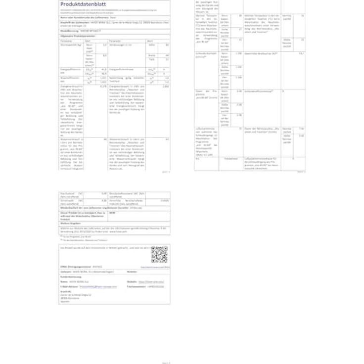 Haier Waschtrockner HWD80-BP14637T, 8 kg Waschen, 5 kg Trocknen, 1400 U/min, Smart AI Automatikprogramm, Weiß – Bild 14