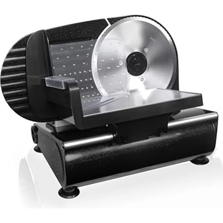 Silva Schneider Metall-Allesschneider AS 520, schwarz, 150 W, Edelstahl-Messer