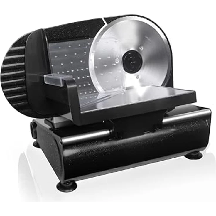 Silva Schneider Metall-Allesschneider AS 520, schwarz, 150 W, Edelstahl-Messer – Bild 1