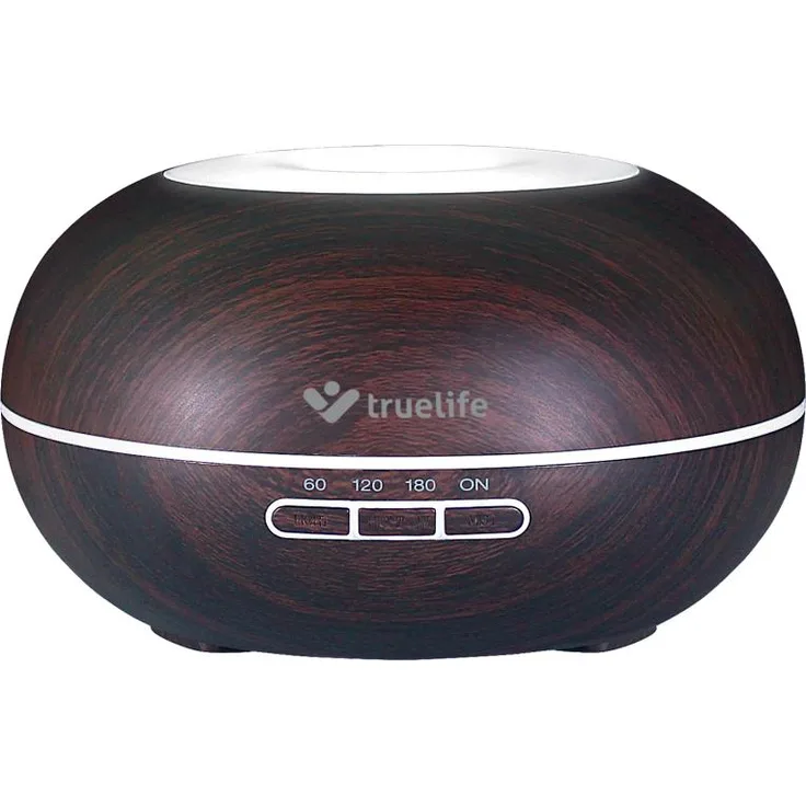 Truelife TLAIRDD5D, Ultraschall-Aroma-Diffusor, Braun, für Räume bis zu 30 m² geeignet