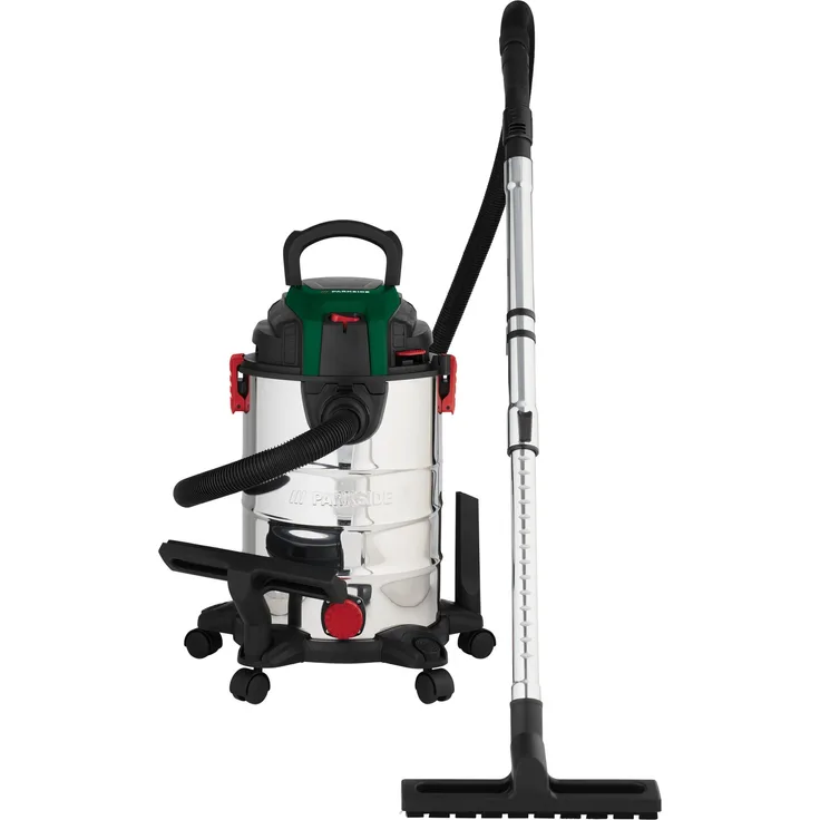PARKSIDE® Nass-/Trockensauger »PWD 25 C4«, 1400 W, 240 Airwatt, 25 l Edelstahlbehälter, mit Teleskop-Saugrohr und Zubehör