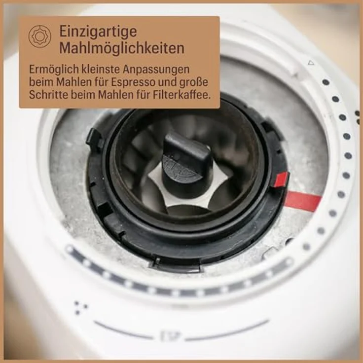 Baratza Encore ESP 230V, Elektrische Kaffeemühle mit zweistufigem Mahlwerk für Espresso und Filterkaffee, Schwarz – Bild 4