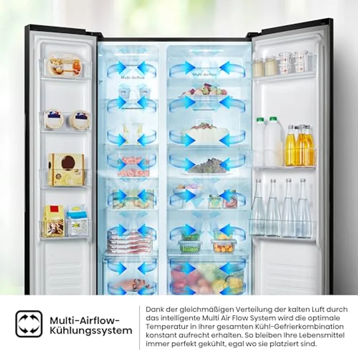 Hisense RS677N4AFC 20011476 Side-by-Side-Kühlschrank, freistehend, Energieklasse C – Bild 15