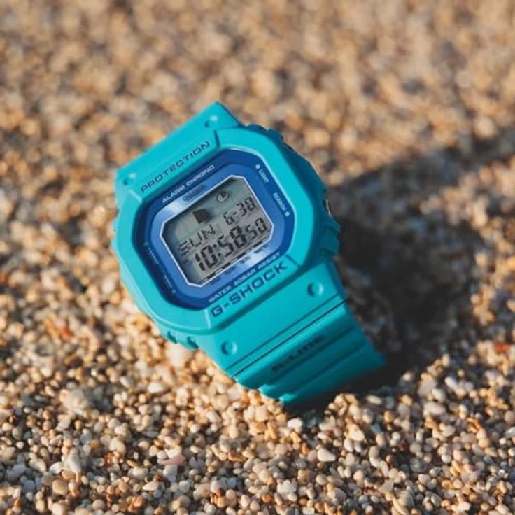 CASIO G-SHOCK Chronograph GLX-S5610-2ER, digitale Quarzuhr, stoßfest, robust, urbanes Design, blau – Bild 4