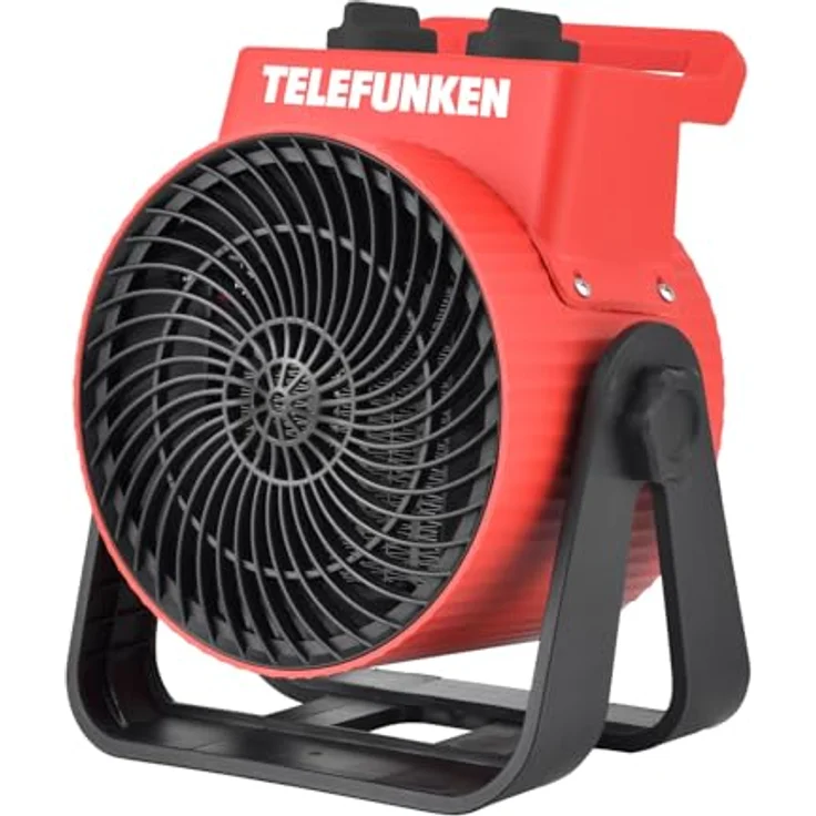 TELEFUNKEN THL-2kW, Bauheizer mit 3 Heizmodi, Keramikheizer für Werkstatt und Baustelle, kompakt und mobil – Bild 1
